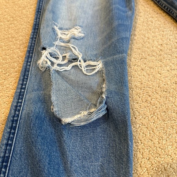 Abercrombie & Fitch Jeans Slim Straight Ankle Release Hem Boho Sz 27 #626113015 - Picture 10 of 13